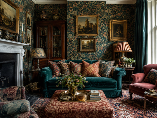 Heritage Maximalism interior design style