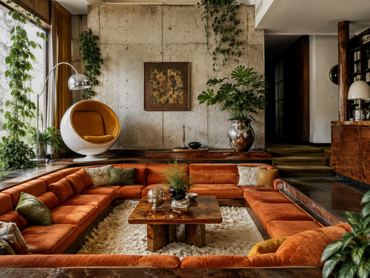 70s Revival interior design style
